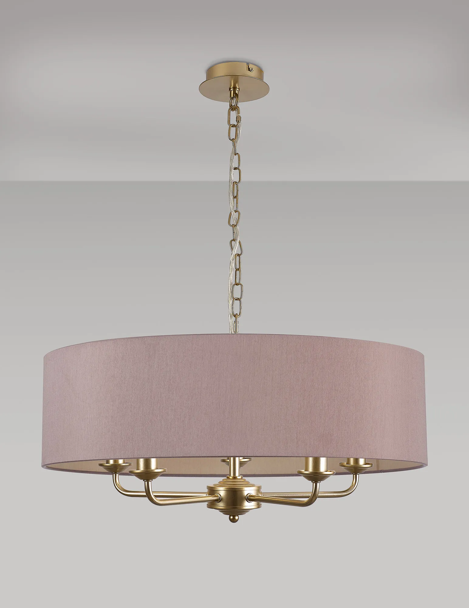 Banyan 60cm 5 Light Pendant Champagne Gold; Taupe/Halo Gold DK0957  Deco Banyan CG TA